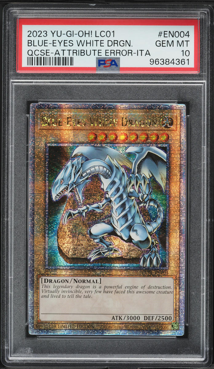 2023 Yu-Gi-Oh! 25th Anniversary Blue-Eyes White Dragon #LC01-EN004 PSA 10 GEM