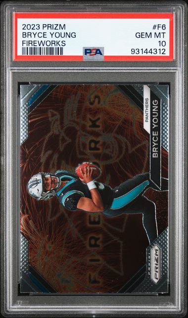 2023 Panini Prizm Fireworks Bryce Young #6 PSA 10