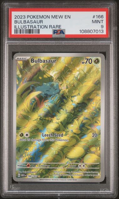 2023 Pokemon 151 IR Bulbasaur #166 PSA 9