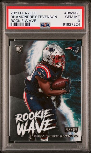 2021 Playoff Rookie Wave Rhamondre Stevenson #RWRST PSA 10