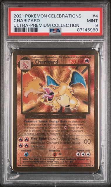 2021 POKEMON CELEBRATIONS ULTRA-PREMIUM COLLECTION #4 CHARIZARD ULTRA-PREMIUM COLLECTION PSA 9