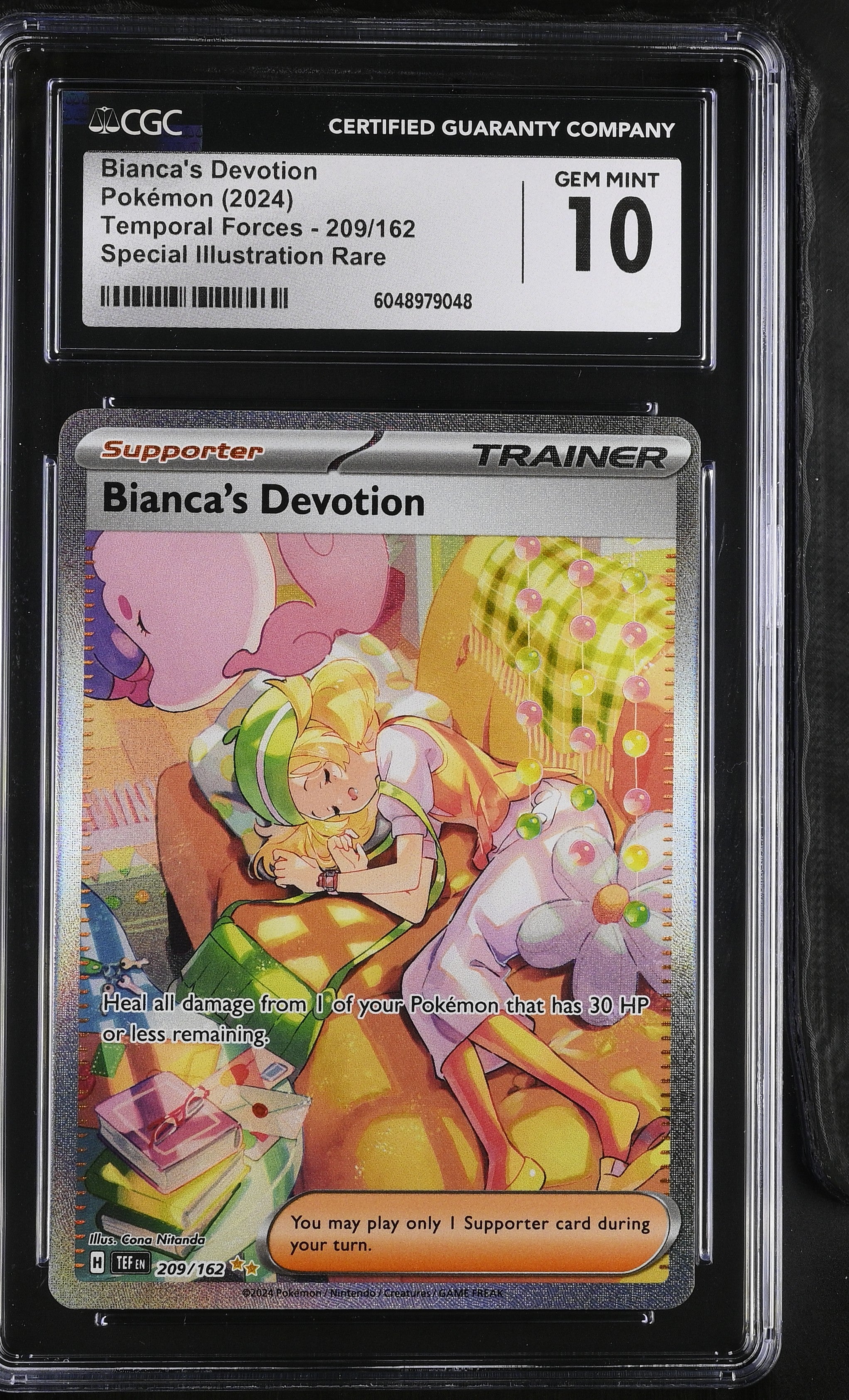 2024 Pokemon Temporal Forces SIR Bianca's Devotion #209 CGC 10