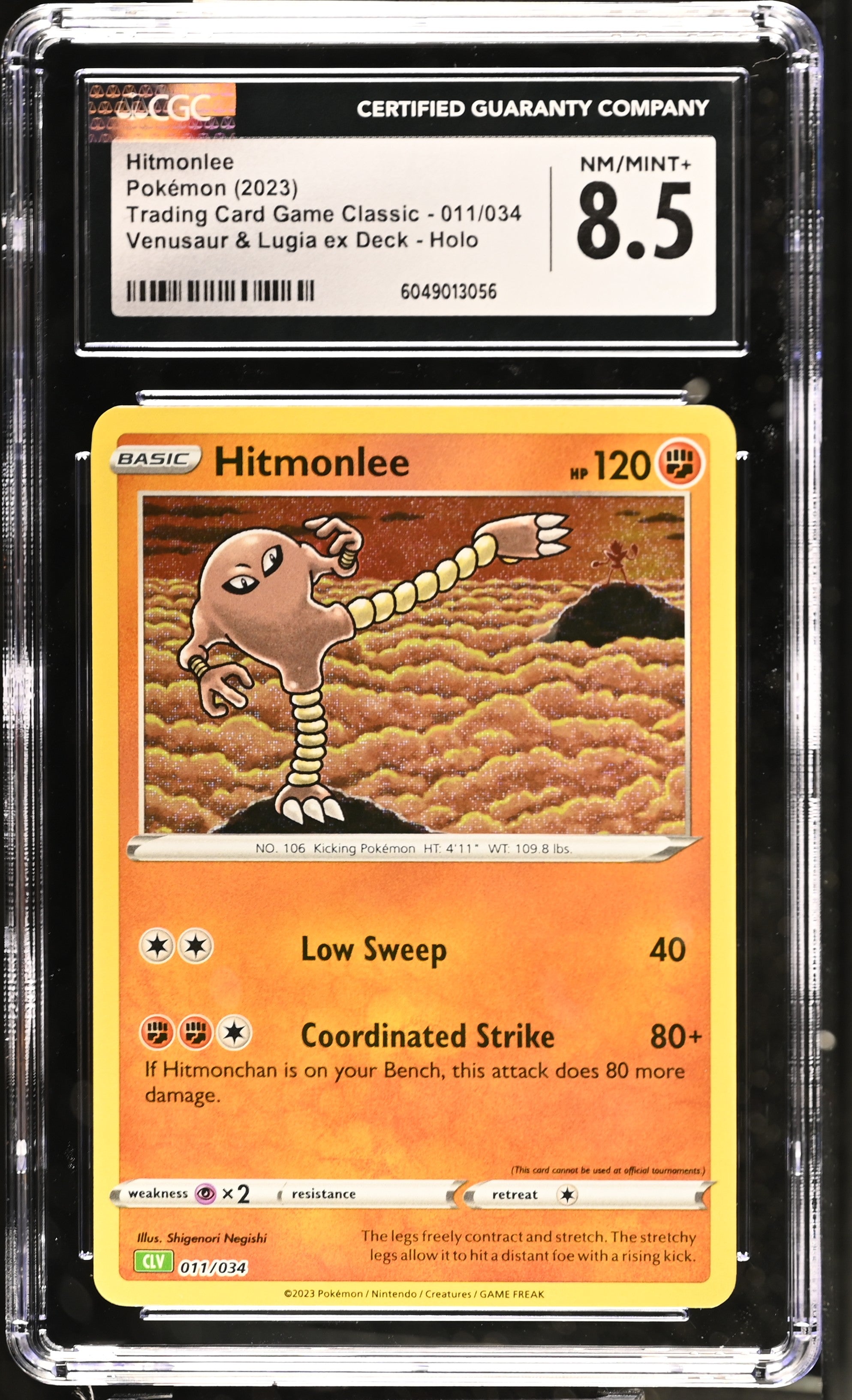 2023 Pokemon TCG Classic Hitmonlee #11 CGC 8.5