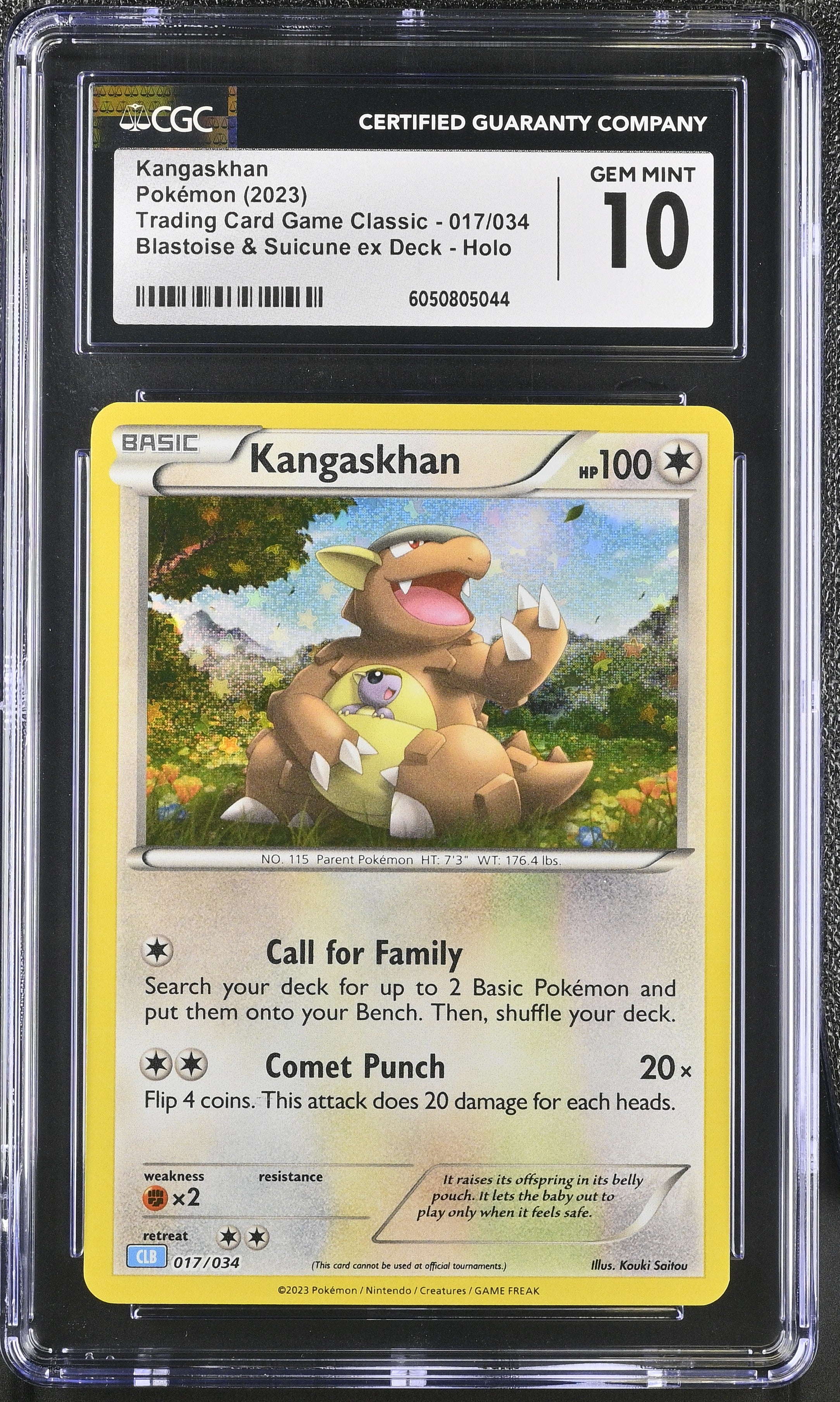 2023 Pokemon TCG Classic Kangaskhan #017 CGC 10