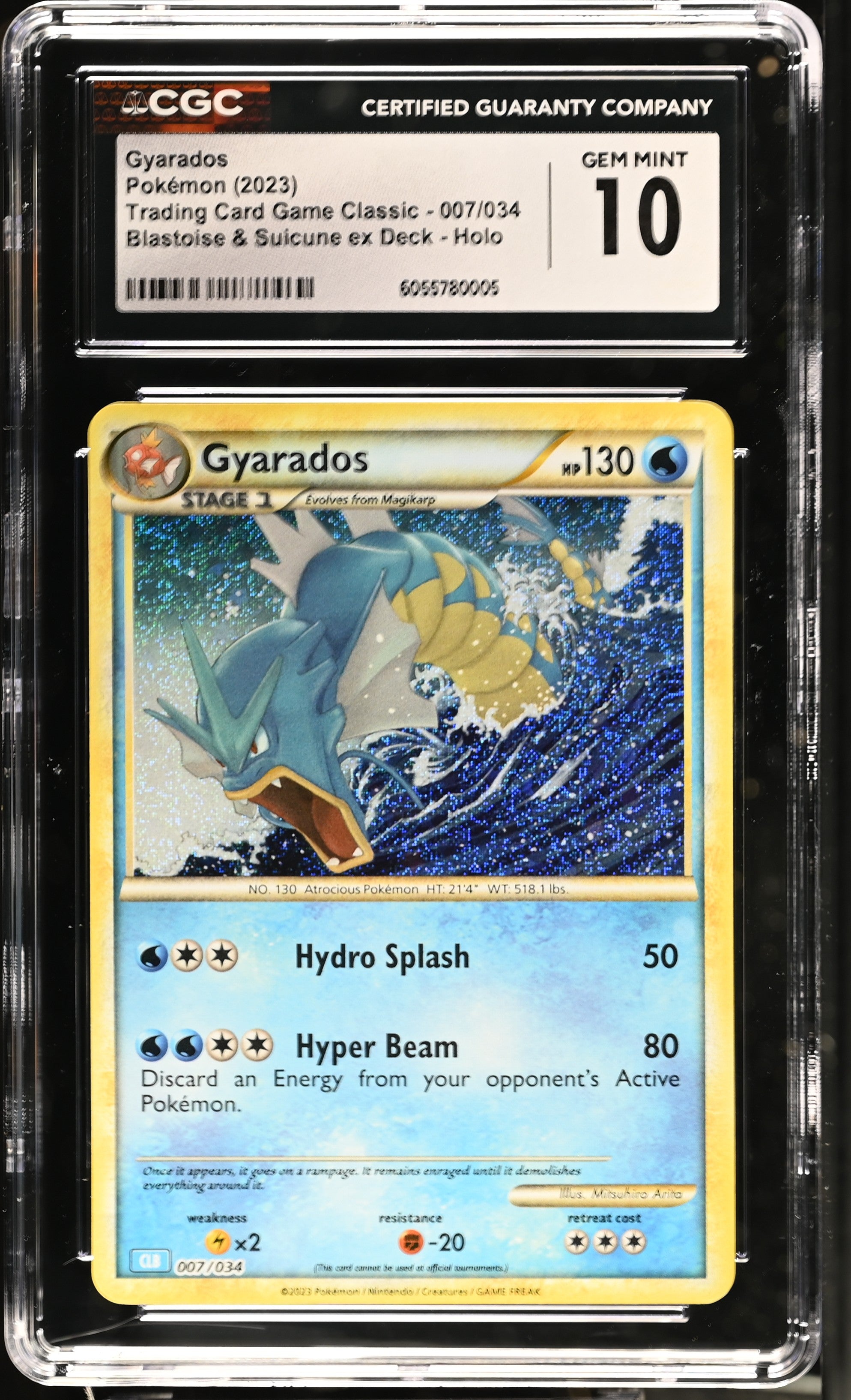 2023 Pokemon TCG Classic Gyarados #007 CGC 10