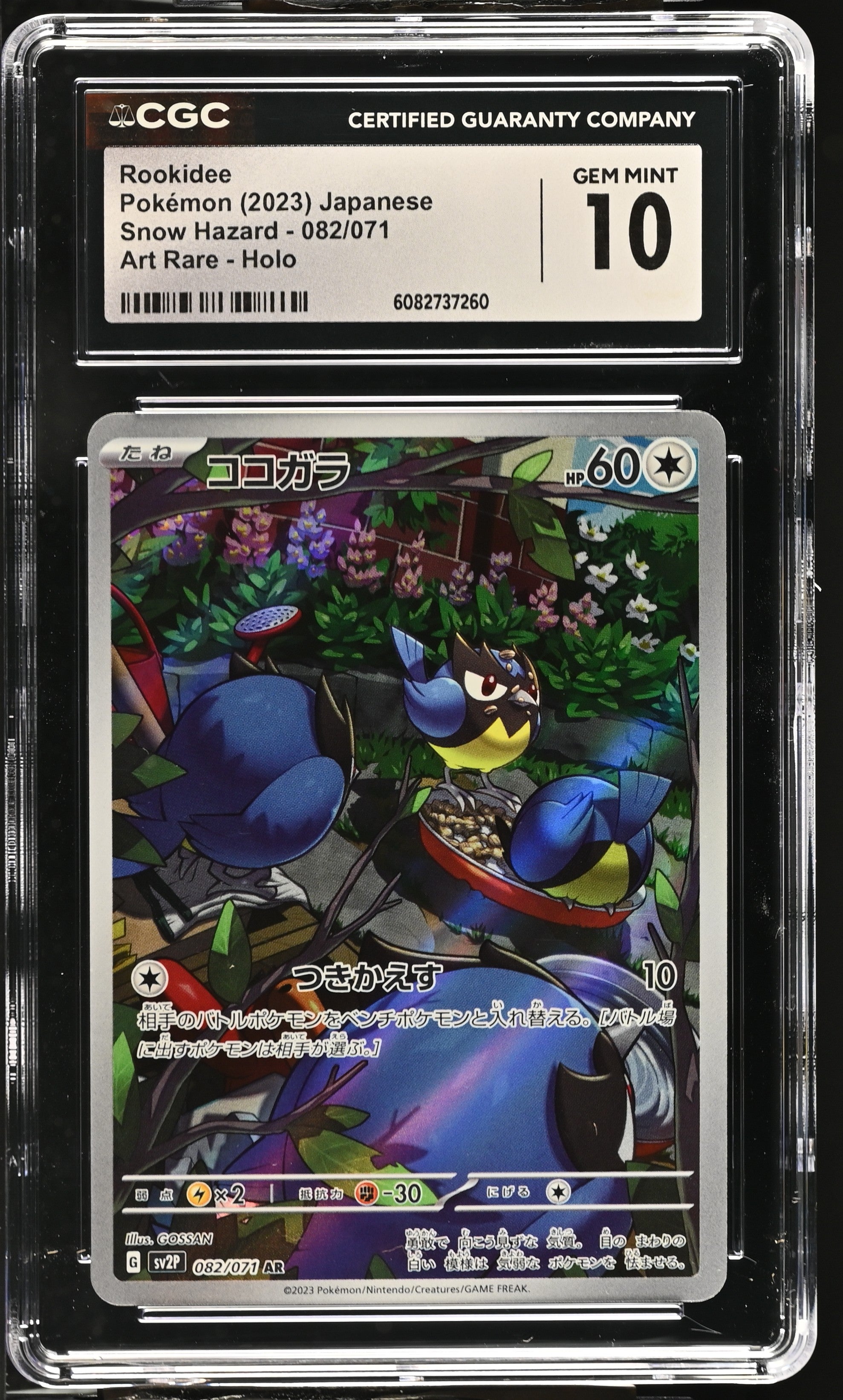 2023 Pokemon Japanese Snow Hazard Rookidee #82 CGC 10