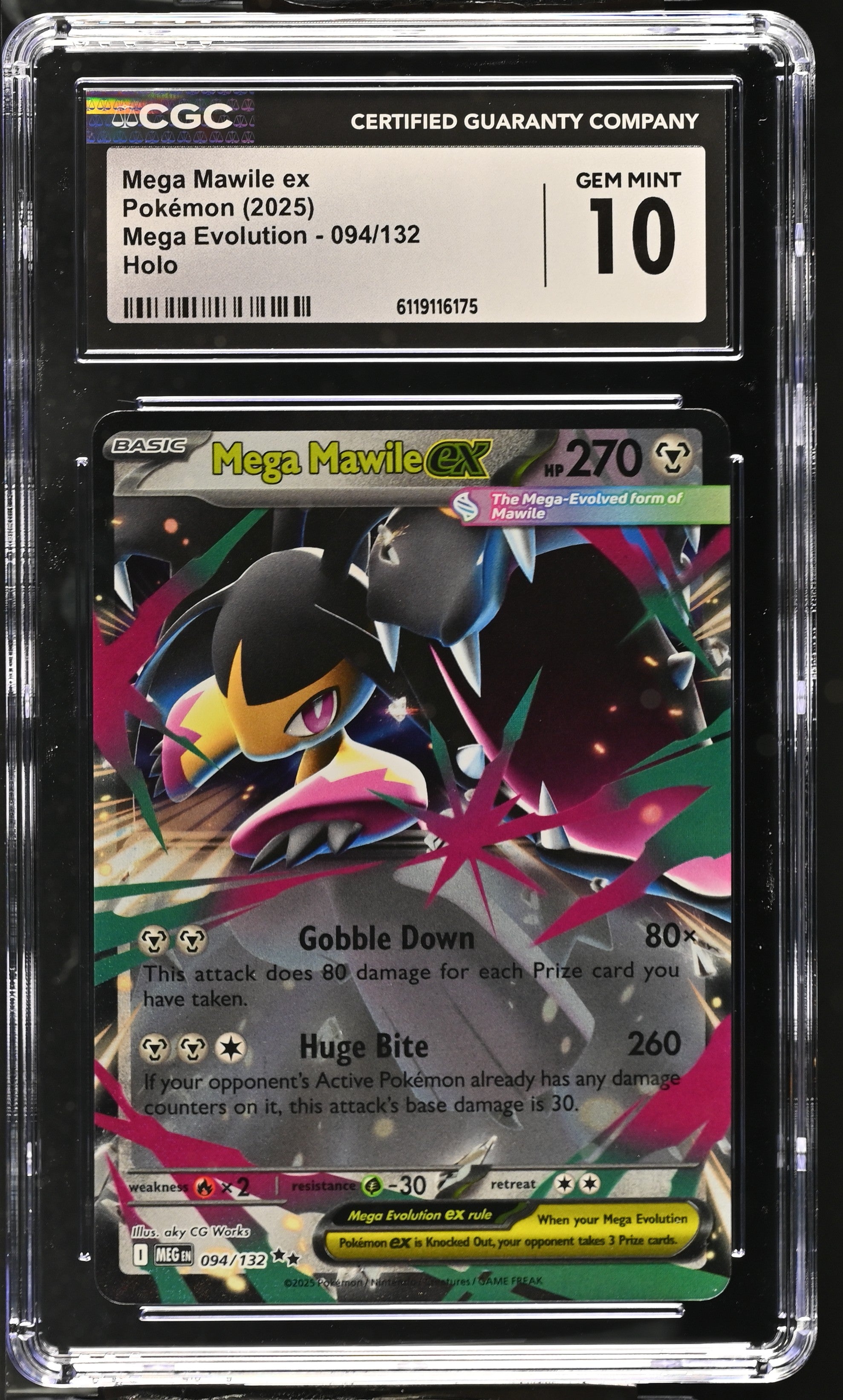 2025 Pokemon Mega Evolution Mawile Ex #094 CGC 10