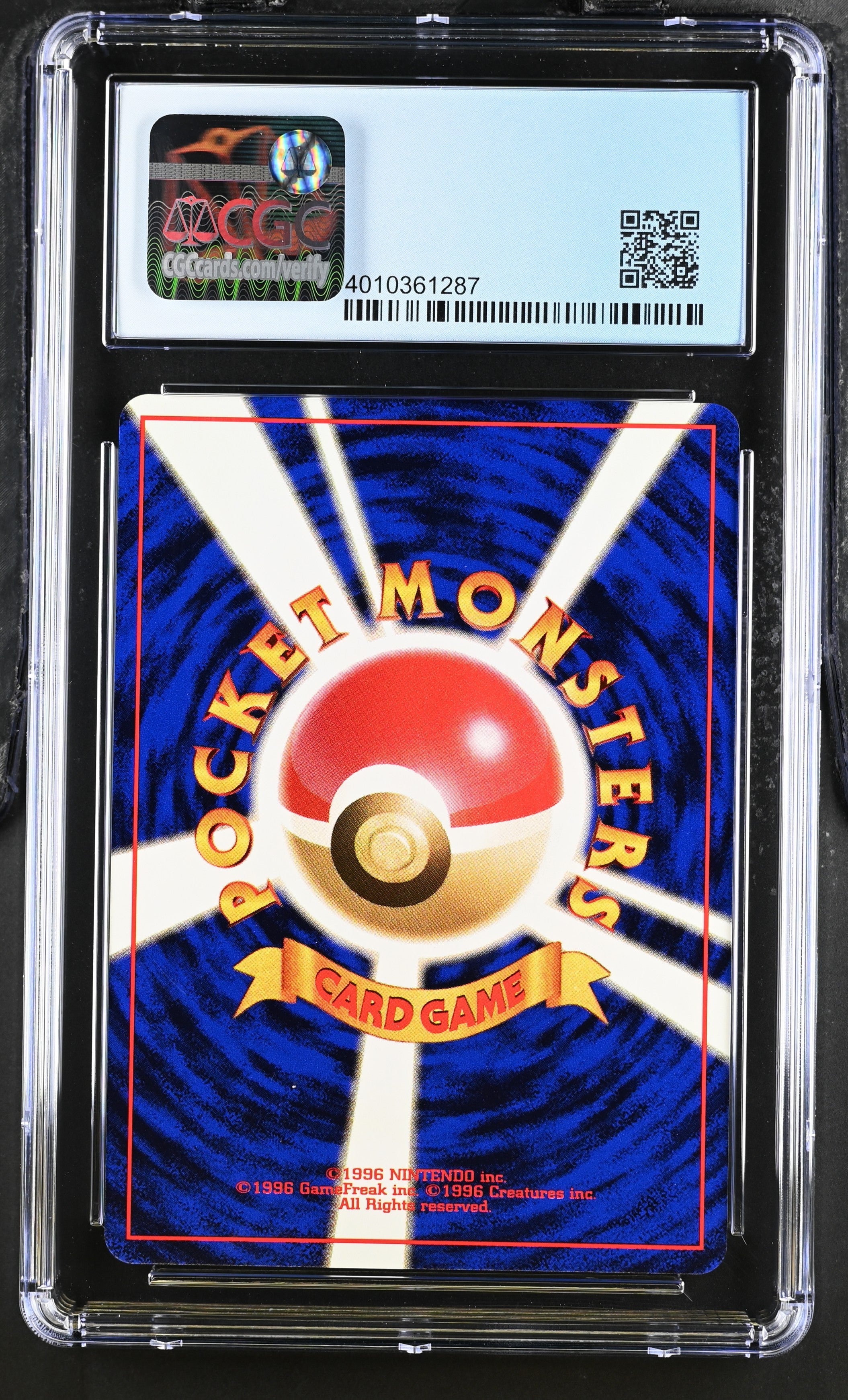 1999 Pokemon Japanese Neo Premium File Cyndaquil #155 CGC 10