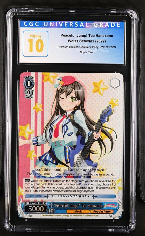 2022 Weiss Schwarz Girls Band Party! Tae Hanazono #E30 CGC 10 PRISTINE