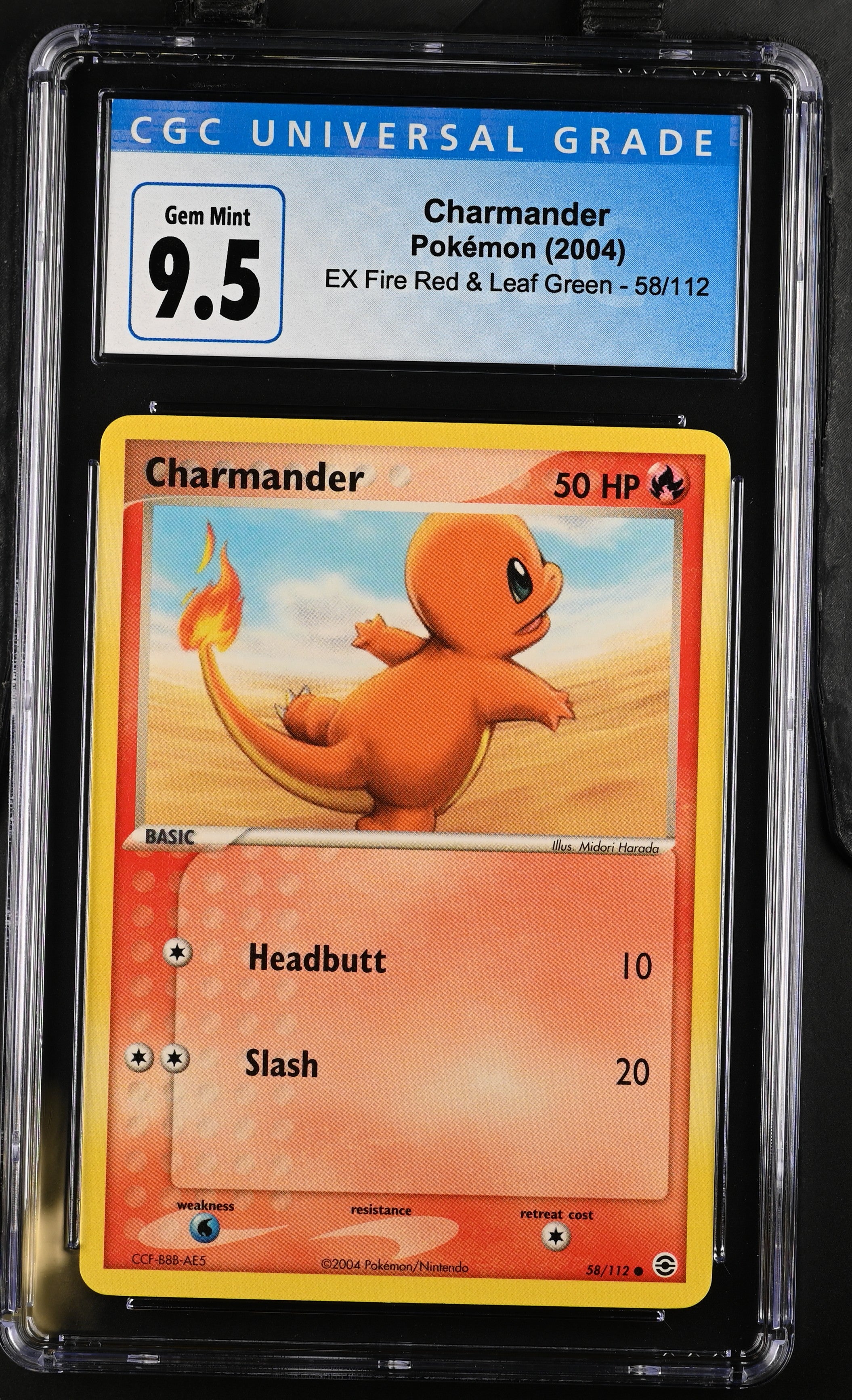 2004 Pokemon Fire Red & Leaf Green Charmander #58 CGC 10