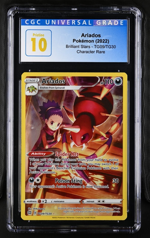 2022 Pokemon Brilliant Stars Ariados #TG09 CGC 10 PRISTINE