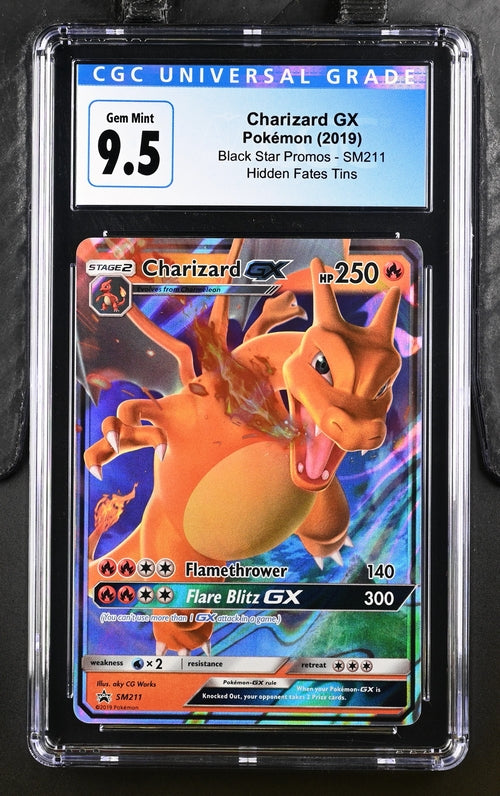 2019 Pokemon Hidden Fates Tins Charizard Gx #SM211 CGC 10