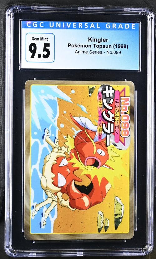 1998 Pokemon Japanese Carddass Anime Series Kingler #99 CGC 10