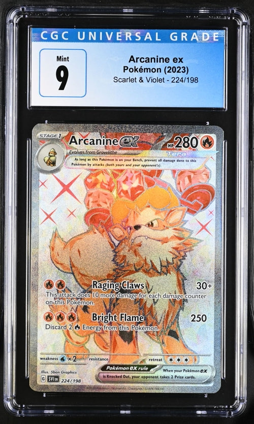 2023 Pokemon Scarlet and Violet Arcanine Ex #224 CGC 9