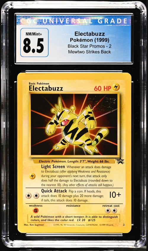 1999 Pokemon Movie Promo Electabuzz #2 CGC 8.5
