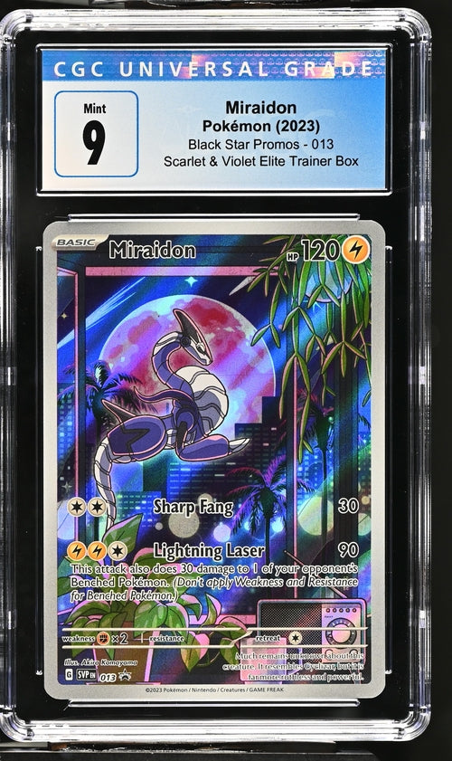 2023 Pokemon Scarlet and Violet ETB Miraidon #013 CGC 9