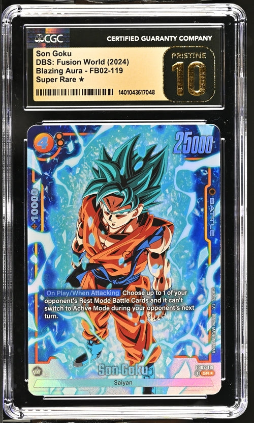 2024 Dragon Ball Super Fusion World Alt Art Son Goku #FB02-119 CGC 10 PRISTINE