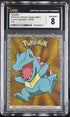 2001 Pokemon Dunkin Boomer Foil Sticker Totodile #158 CGC 8