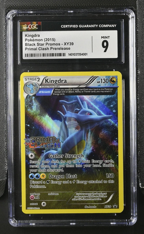 2015 Pokemon XY Primal Clash Prerelease Kingdra #XY39 CGC 9