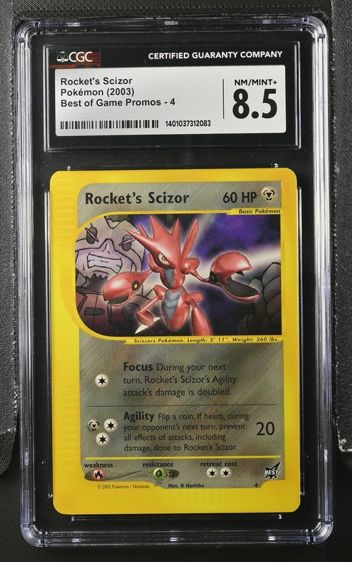 2003 Pokemon Best Of Game Promo Rocket's Scizor #4 CGC 8.5