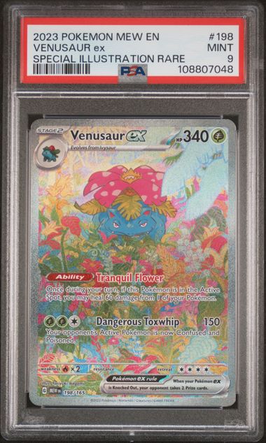 2023 Pokemon 151 SIR Venusaur Ex #198 PSA 9