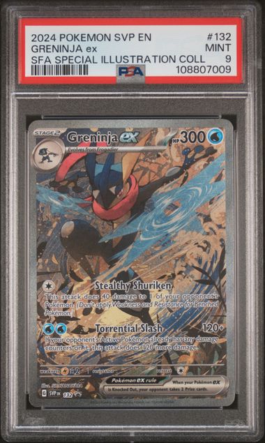 2024 Pokemon Shrouded Fable Special Illustration Collection Greninja Ex #132 PSA 9