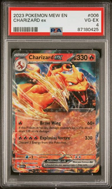 2023 Pokemon 151 Charizard Ex #6 PSA 4