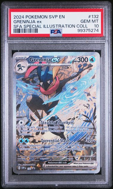 2024 Pokemon Shrouded Fable Illustration Collection Greninja ex #132 PSA 10