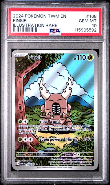 2024 Pokemon Twilight Masquerade IR Pinsir #168 PSA 10