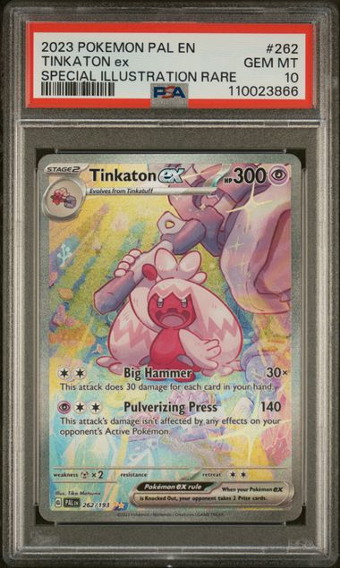 2023 Pokemon Paldea Evolved Tinkaton Ex #262 PSA 10