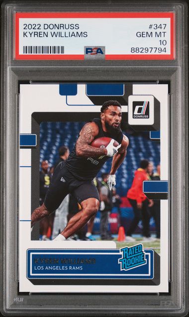 2022 Panini Donruss Kyren Williams #347 PSA 10