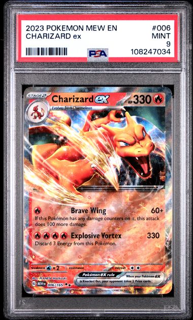 2023 Pokemon 151 Charizard Ex #6 PSA 9