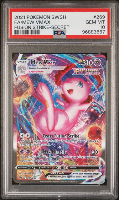 2021 Pokemon Fusion Strike Mew Vmax #269 PSA 10