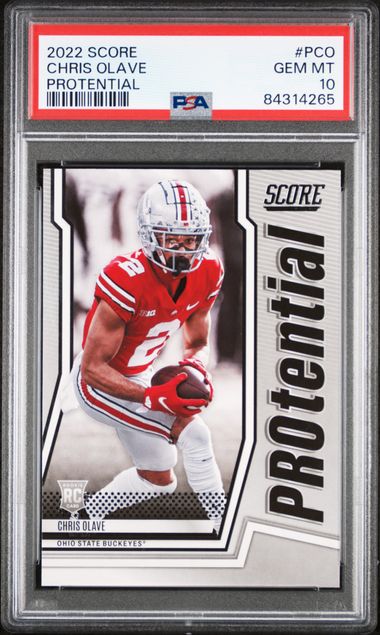 2022 Score Protential Chris Olave #16 PSA 10