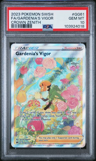 2023 Pokemon Crown Zenith Gardenia's Vigor #GG61 PSA 10