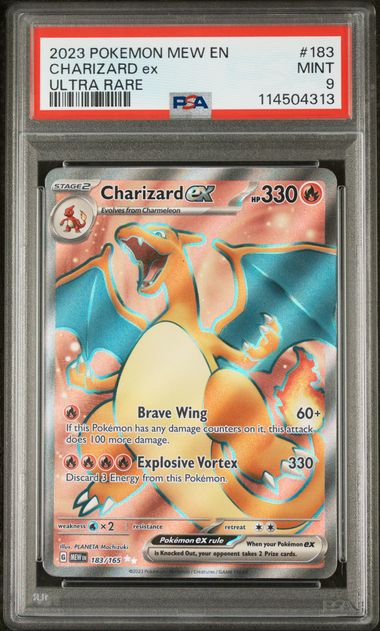 2023 Pokemon 151 Charizard Ex #183 PSA 9
