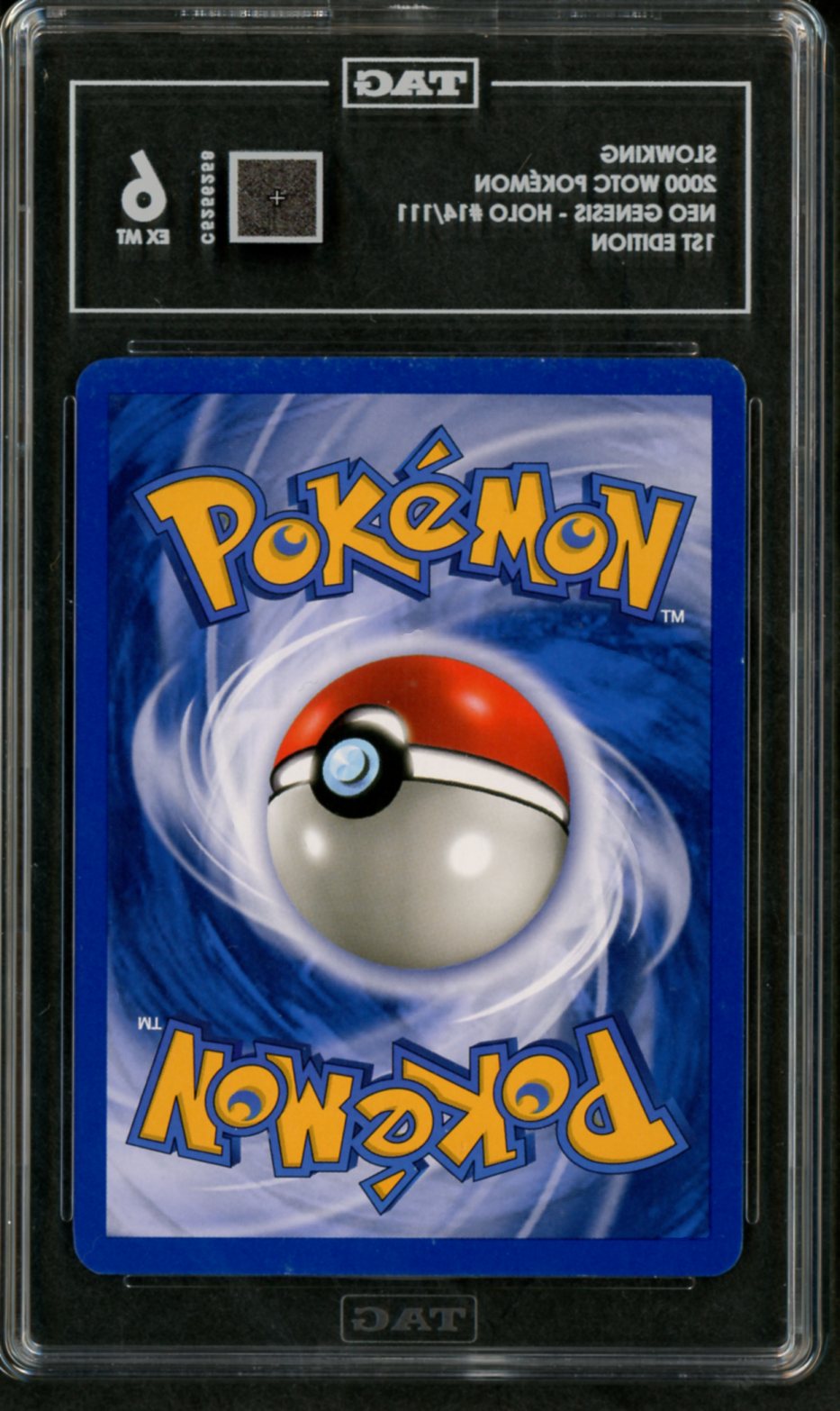 2000 Pokemon Neo Genesis 1st Edition Holo Slowking #14 TAG 6