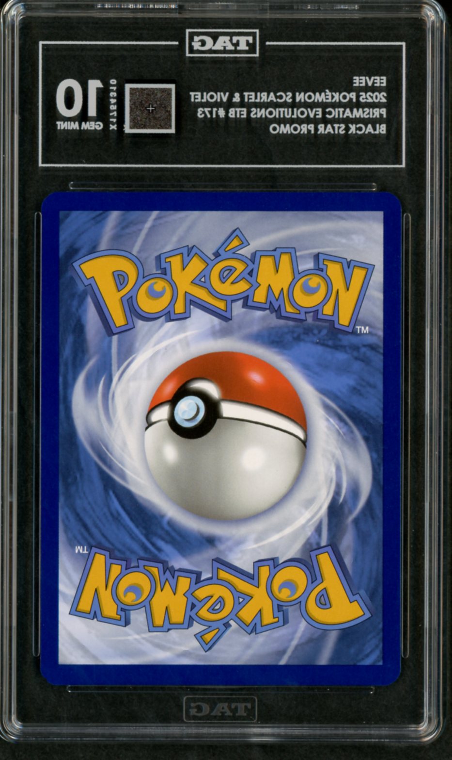 2025 Pokemon Prismatic Evolution ETB Eevee #173 TAG 10