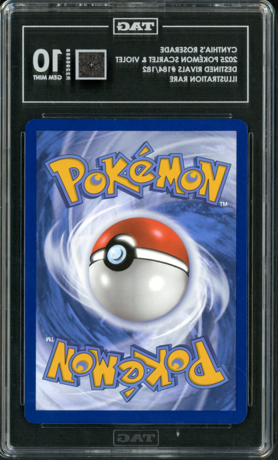 2025 Pokemon Destined Rivals IR Cynthia's Roserade #184 TAG 10