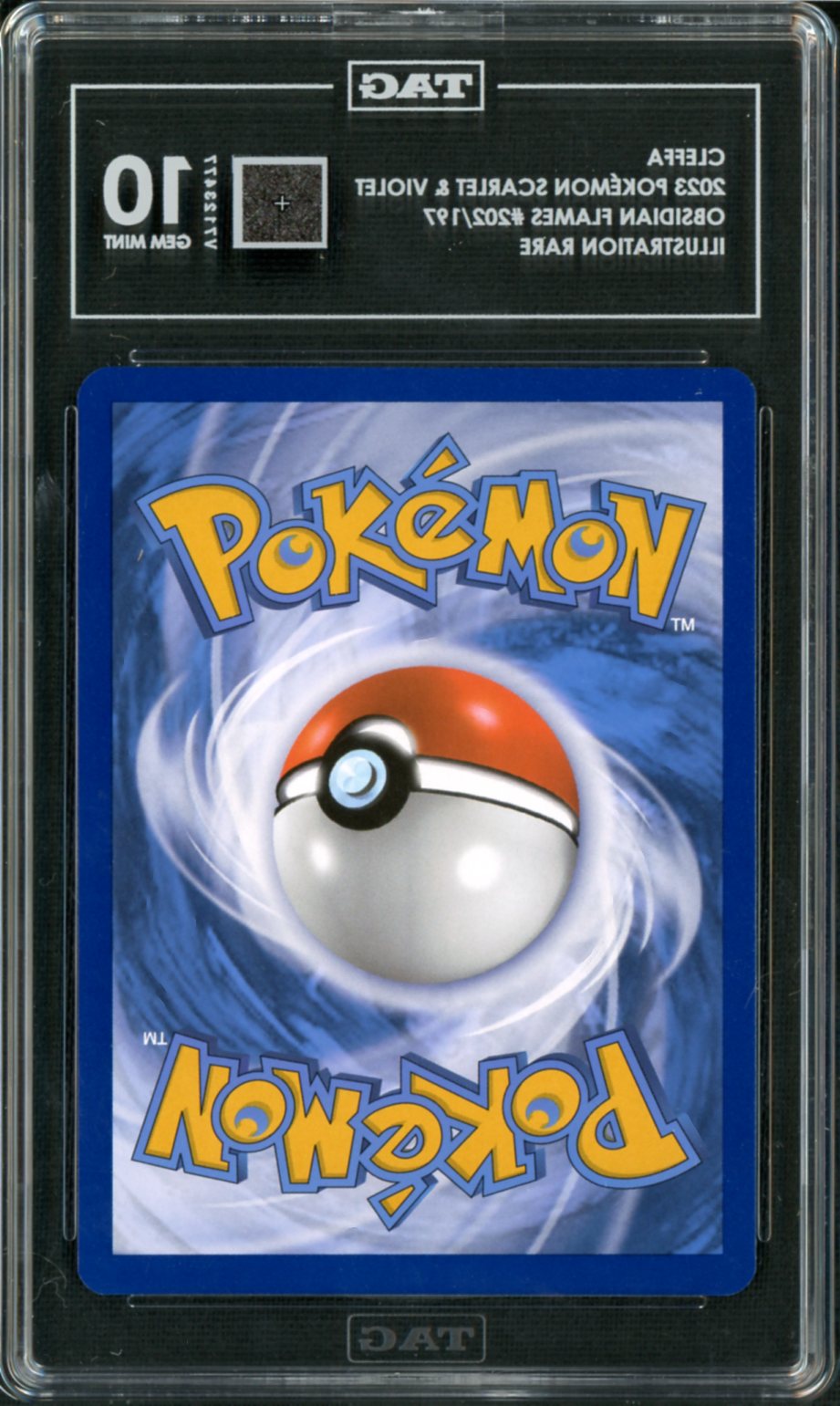 2023 Pokemon Obsidian Flames IR Cleffa #202 TAG 10