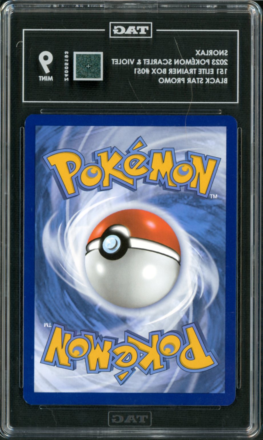 2023 Pokemon 151 ETB Snorlax #51 TAG 9