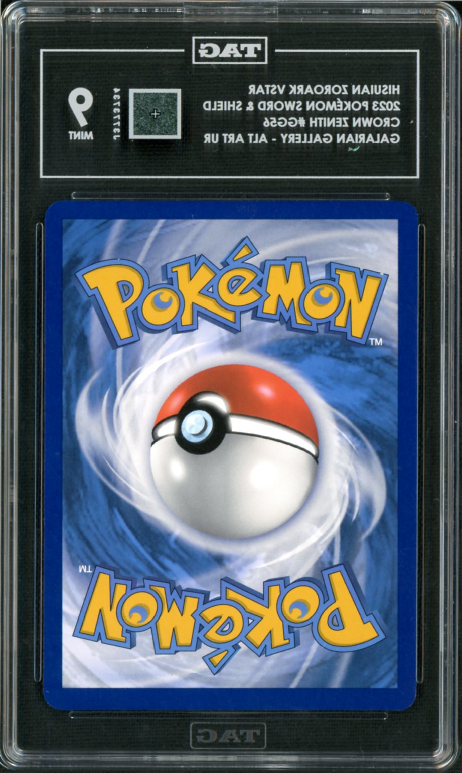 2023 Pokemon Crown Zenith Hisuian Zoroark Vstar #GG56 TAG 9