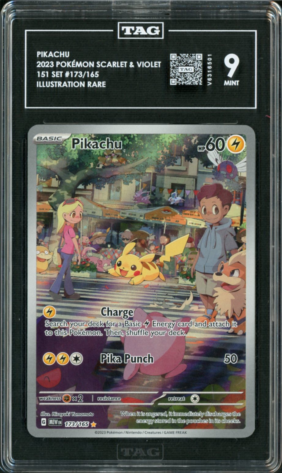 2023 Pokemon 151 IR Pikachu #173 TAG 10