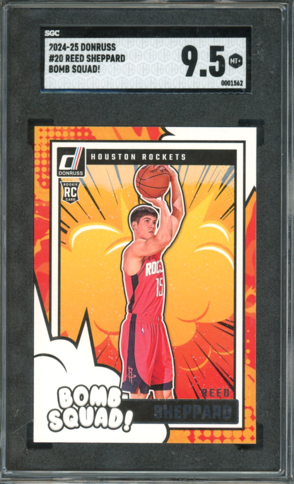 2024 Panini Donruss Bomb Squad Reed Sheppard #20 SGC 9.5