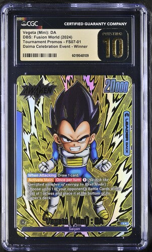 2024 Dragon Ball Super Fusion World Winner Vegeta DA #1 CGC 10 PRISTINE