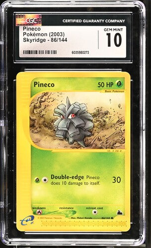 2003 Pokemon Skyridge Pineco #86 CGC 10