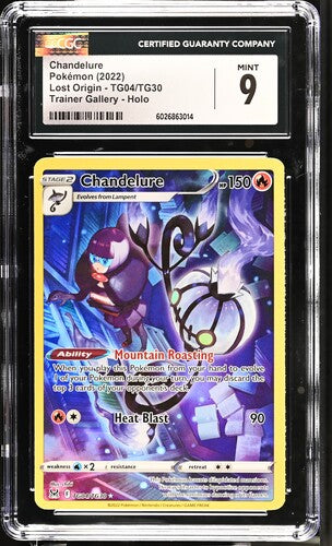 2022 Pokemon Lost Origin Chandelure #TG04 CGC 9