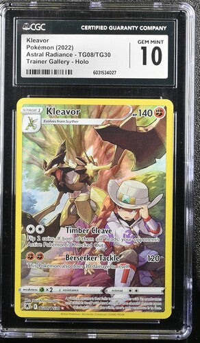 2022 Pokemon Astral Radiance Kleavor #TG08 CGC 10