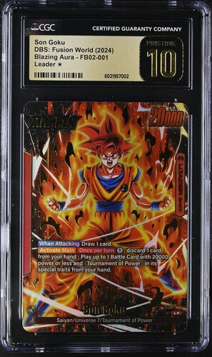 2024 Dragon Ball Super Fusion World Blazing Aura Son Goku #1 CGC 10 PRISTINE