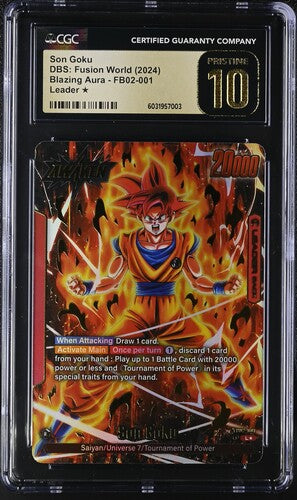 2024 Dragon Ball Super Fusion World Blazing Aura Son Goku #1 CGC 10 PRISTINE